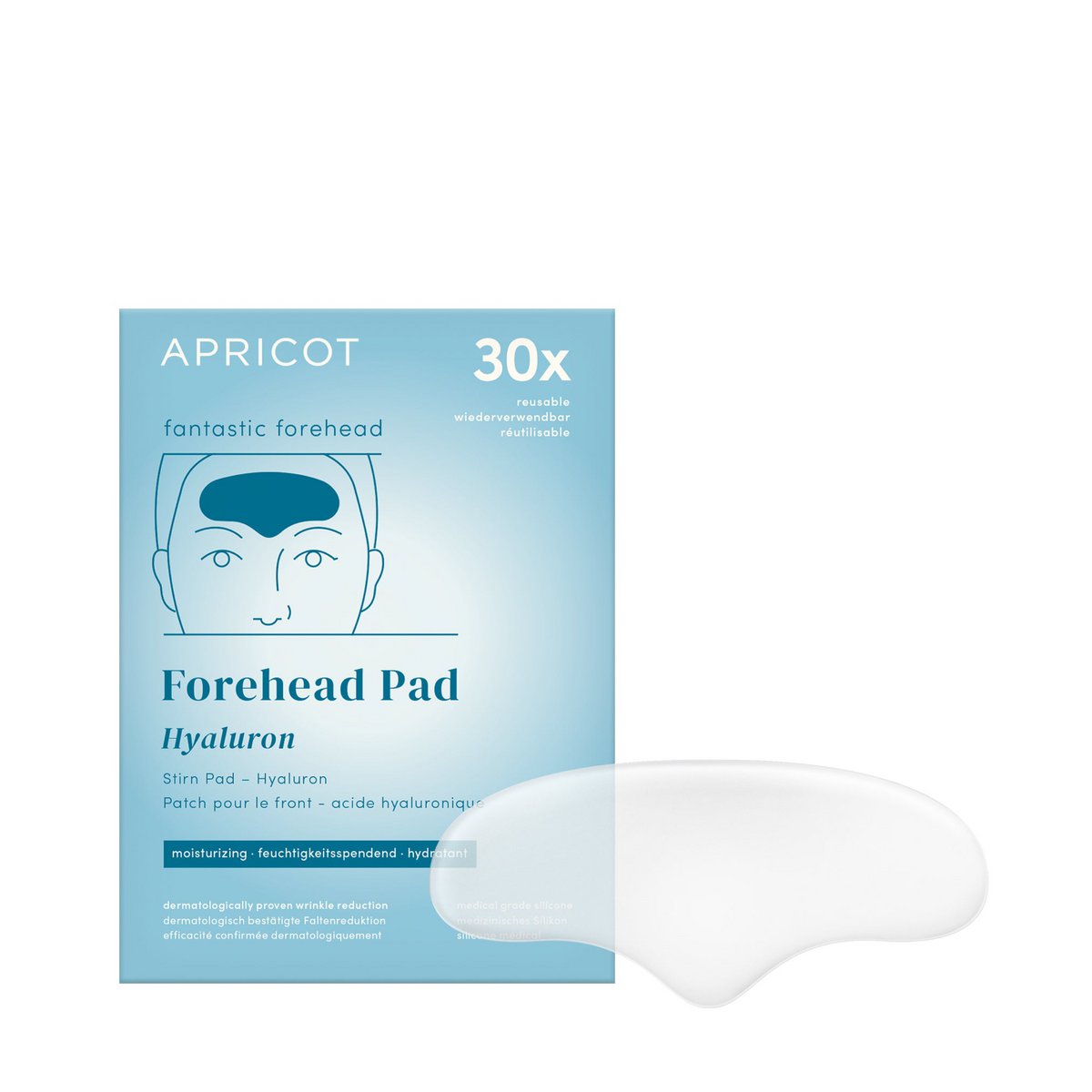 APRICOT I Stirn Pad "fantastic forehead" mit Hyaluron - 30 Behandlungen
