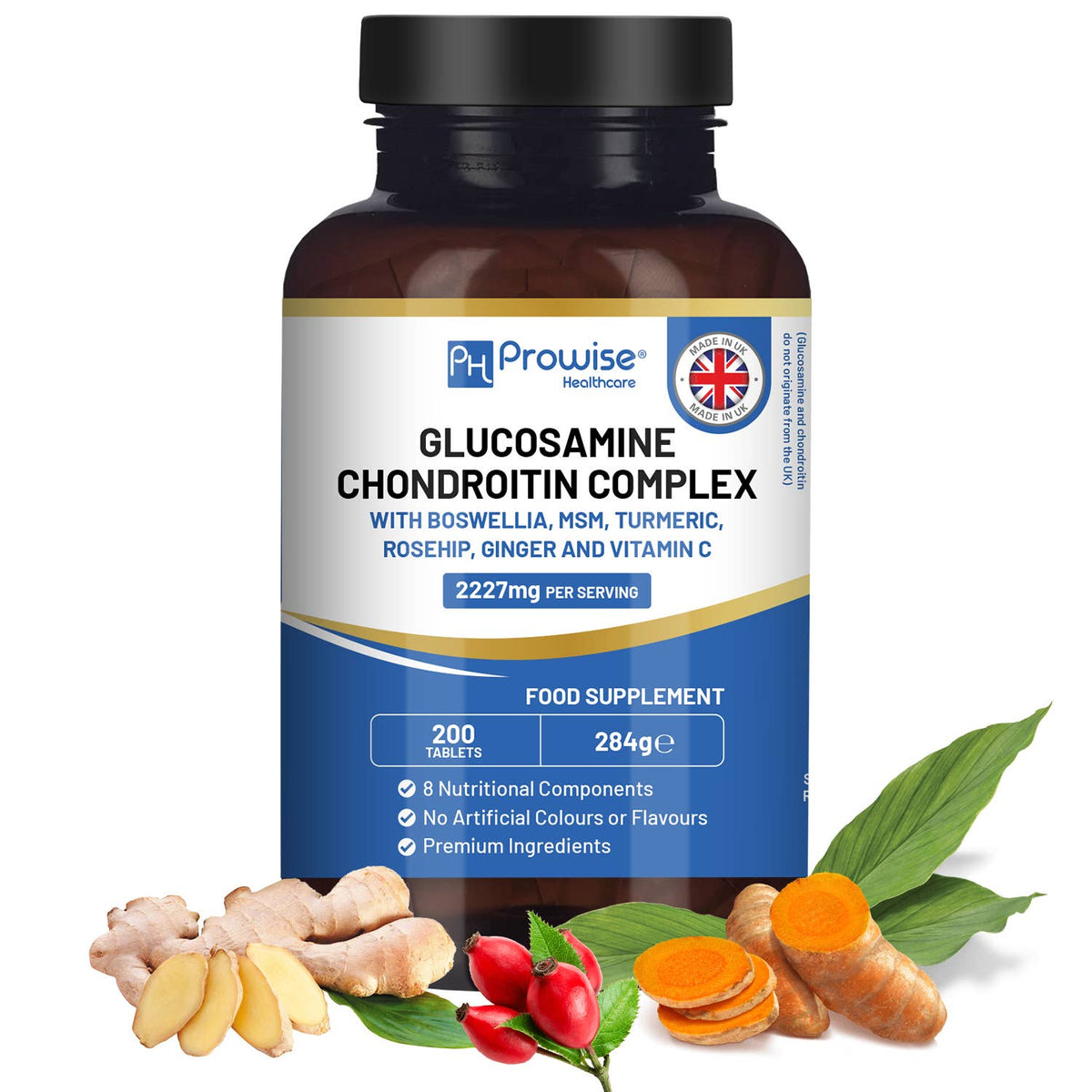 Prowise Healthcare Glucosamin- und Chondroitin-Komplex · 200 Tabletten