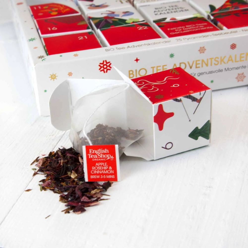 English Tea Shop | Adventskalender "Red Christmas" - 25 BIO Teepyramiden