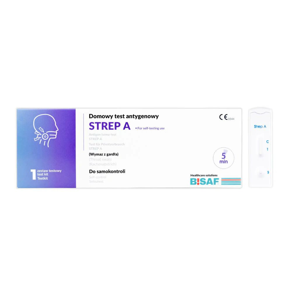 BISAF | Strep A Test – Für Halsentzündung und Scharlach (Einzelverpackung)