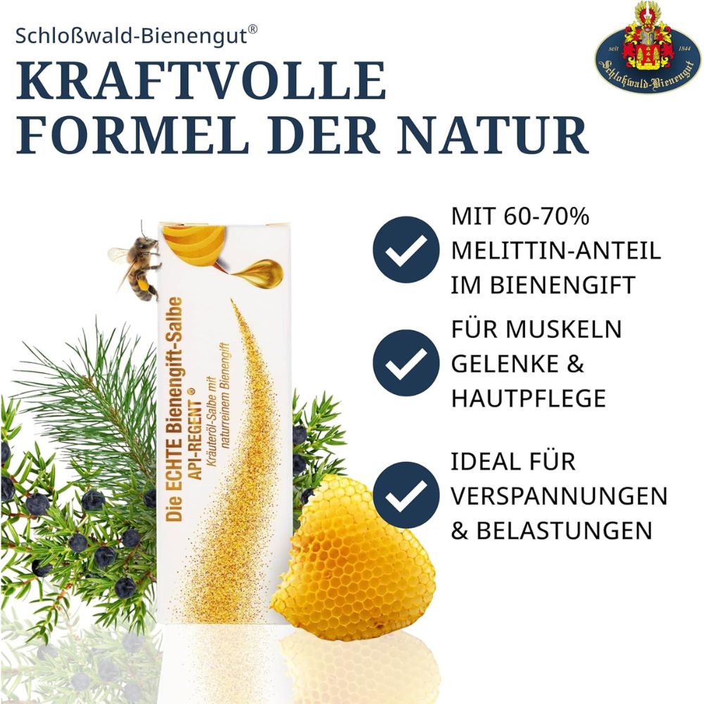 Schloßwald-Bienengut® | Die ECHTE Bienengift-Salbe API-REGENT® Classic