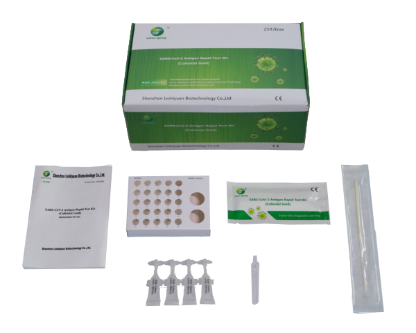 25er Green Spring | SARS-CoV-2 Antigen Schnelltest | 4 in 1 (Nase-Rachen, Nasal, Rachen, Lolli-Test)