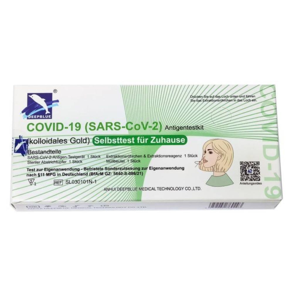 Deepblue Covid-19 Antigen Laien Schnelltest – 1er Box