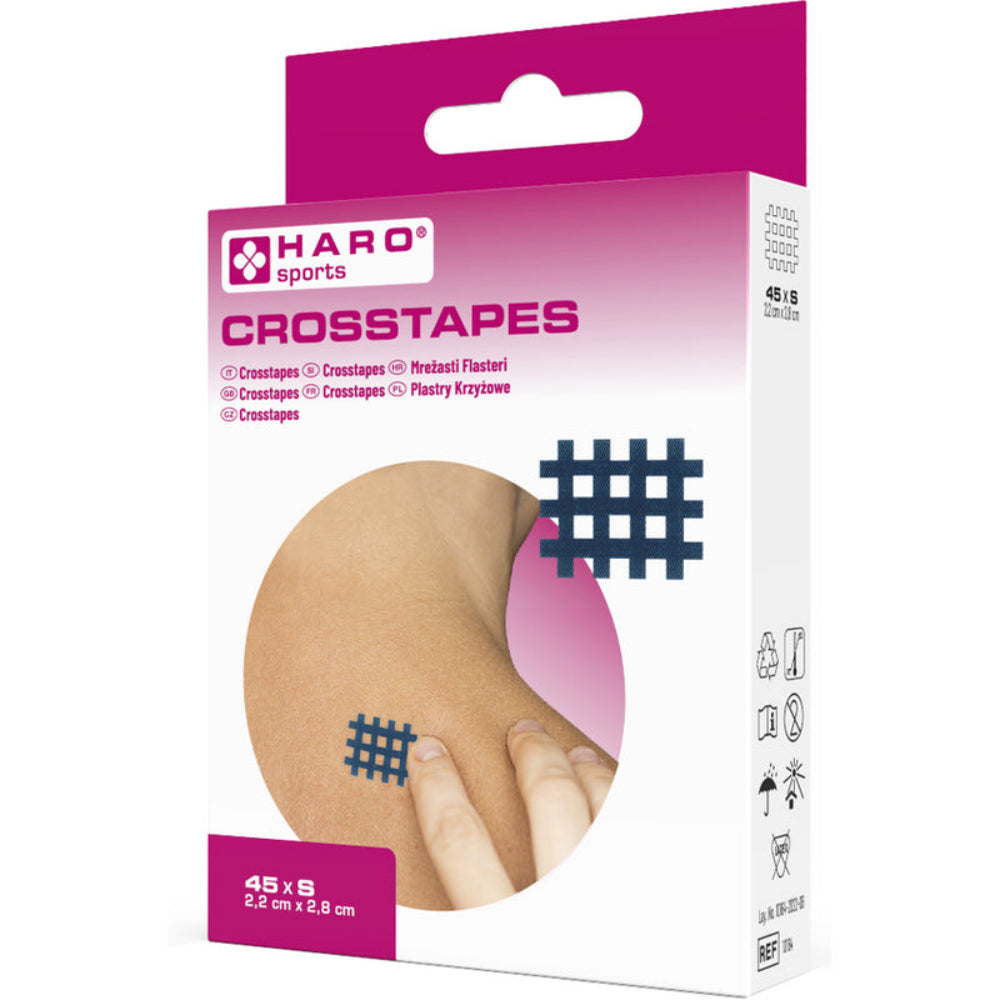 Haro | Crosstapes/Gitterpflaster - 45 Stück (2,2 x 2,8 cm)