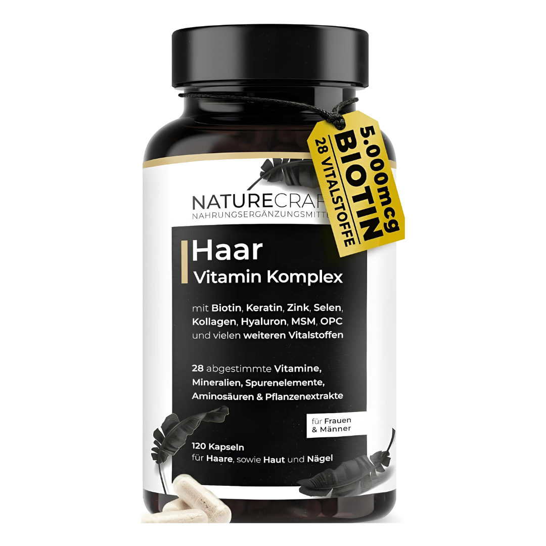 NatureCraft | Haare, Haut & Nägel Vitamin Komplex - 120 Kapseln