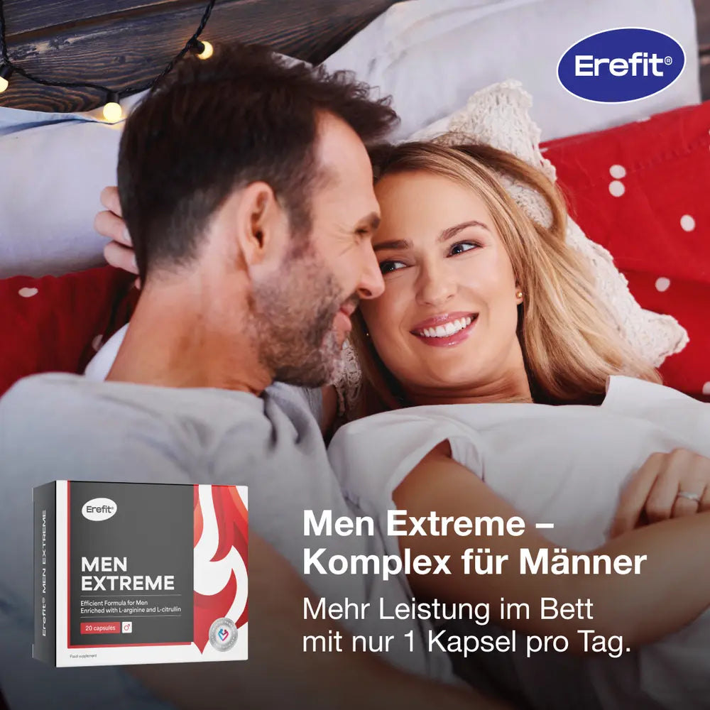 Erefit | Men Extreme Komplex für Männer – Alternative zu Viagra und Kamagra - 20 Kapseln