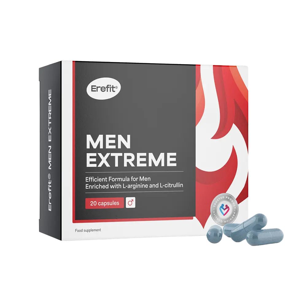 Erefit | Men Extreme Komplex für Männer – Alternative zu Viagra und Kamagra - 20 Kapseln