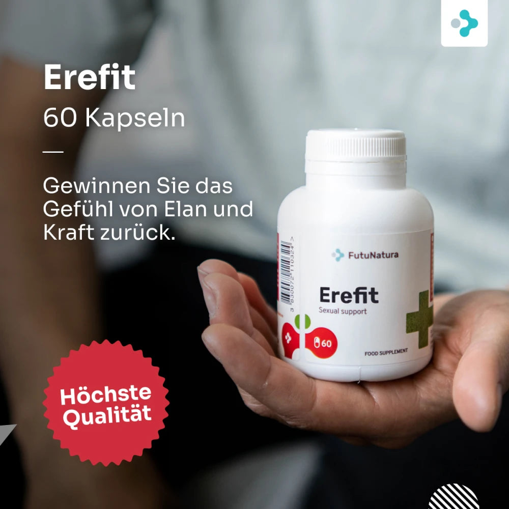 FutuNatura | Erefit Sexual Support für Libido und Erektion - 60 Kapseln