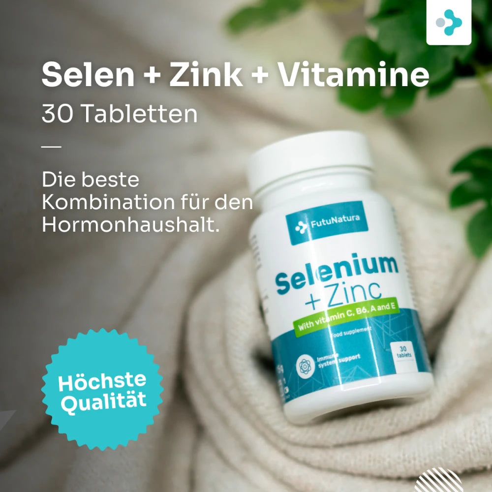 FutuNatura | Selen + Zink + Vitamine für deine Abwehrkräfte - 30 Tabletten