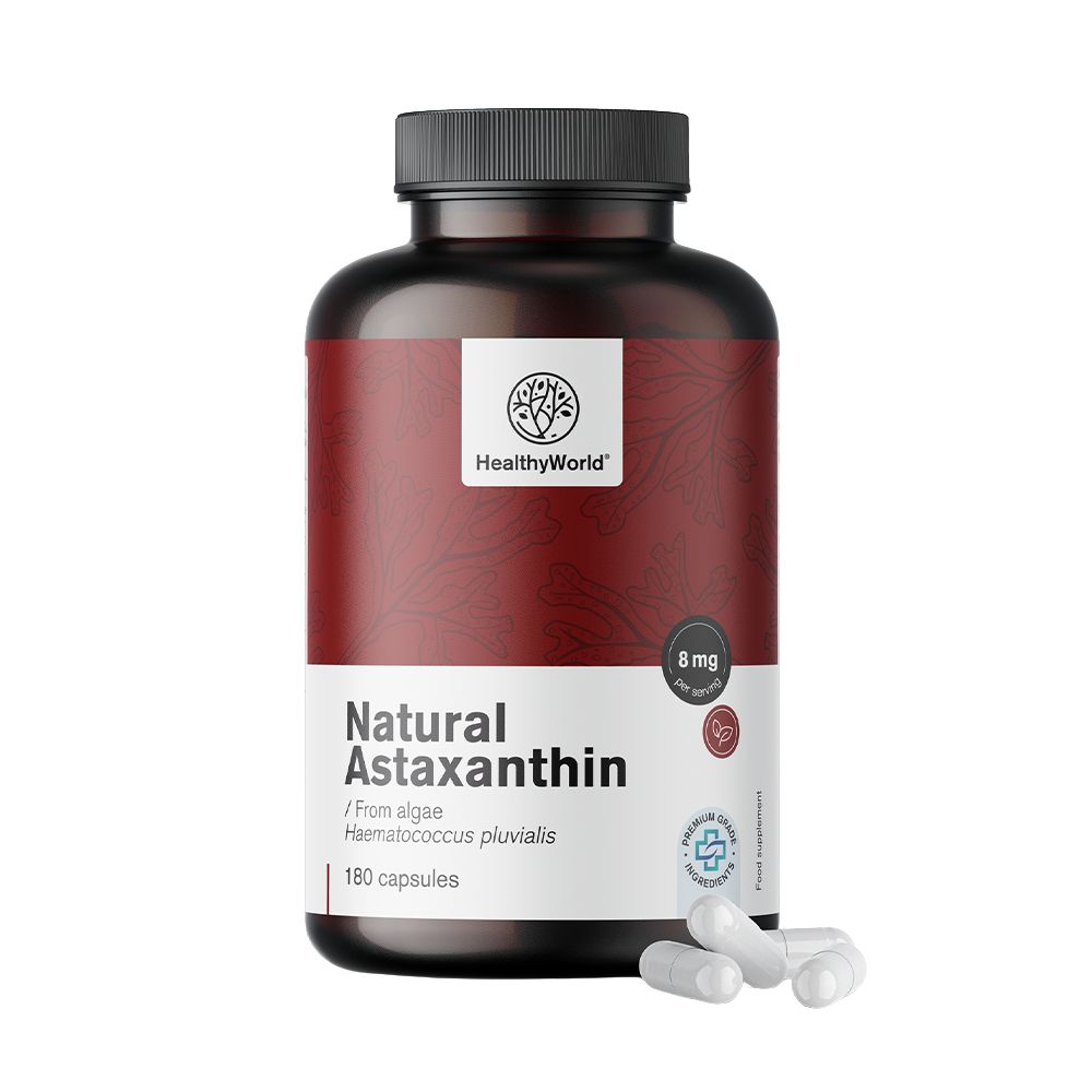 HealthyWorld Natürliches Astaxanthin 160 mg · 180 Kapseln
