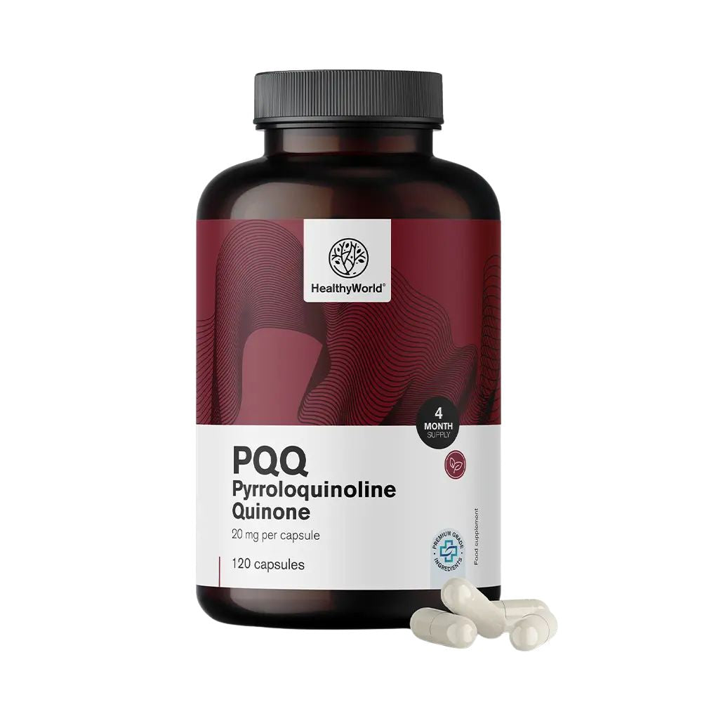 HealthyWorld PQQ · Pyrrolochinolinchinon 20 mg · 120 Kapseln