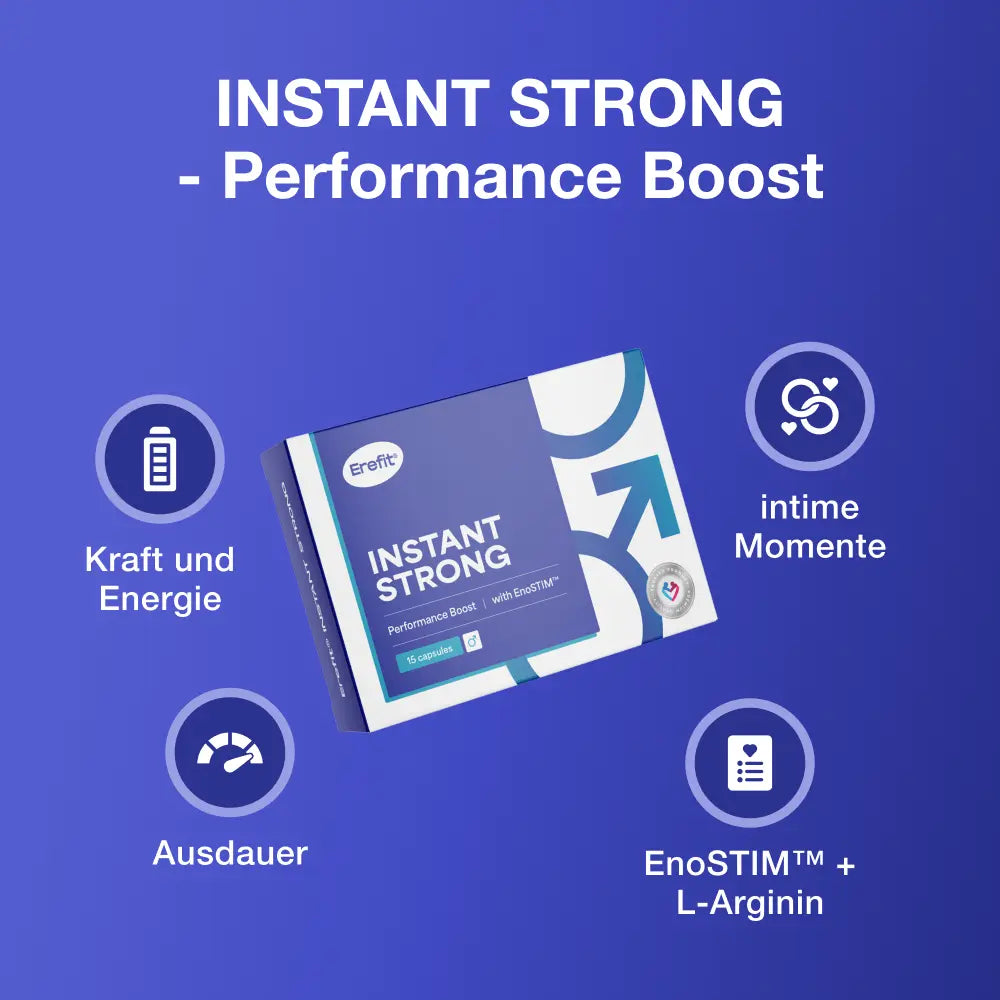 Erefit | INSTANT STRONG – Performance Boost, Komplex für Männer - 15 Kapseln