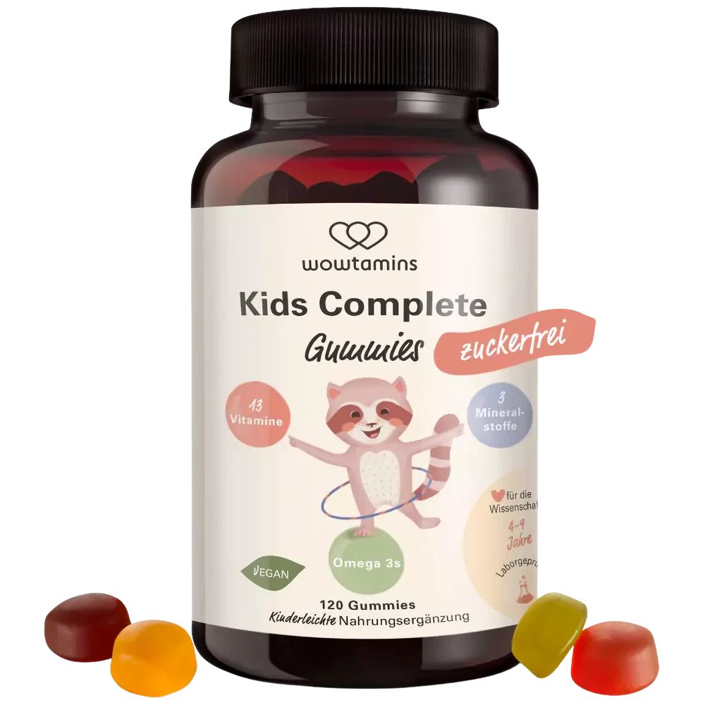 WOWTAMINS I Kids Complete Gummies - ZUCKERFREI - 120 Gummies
