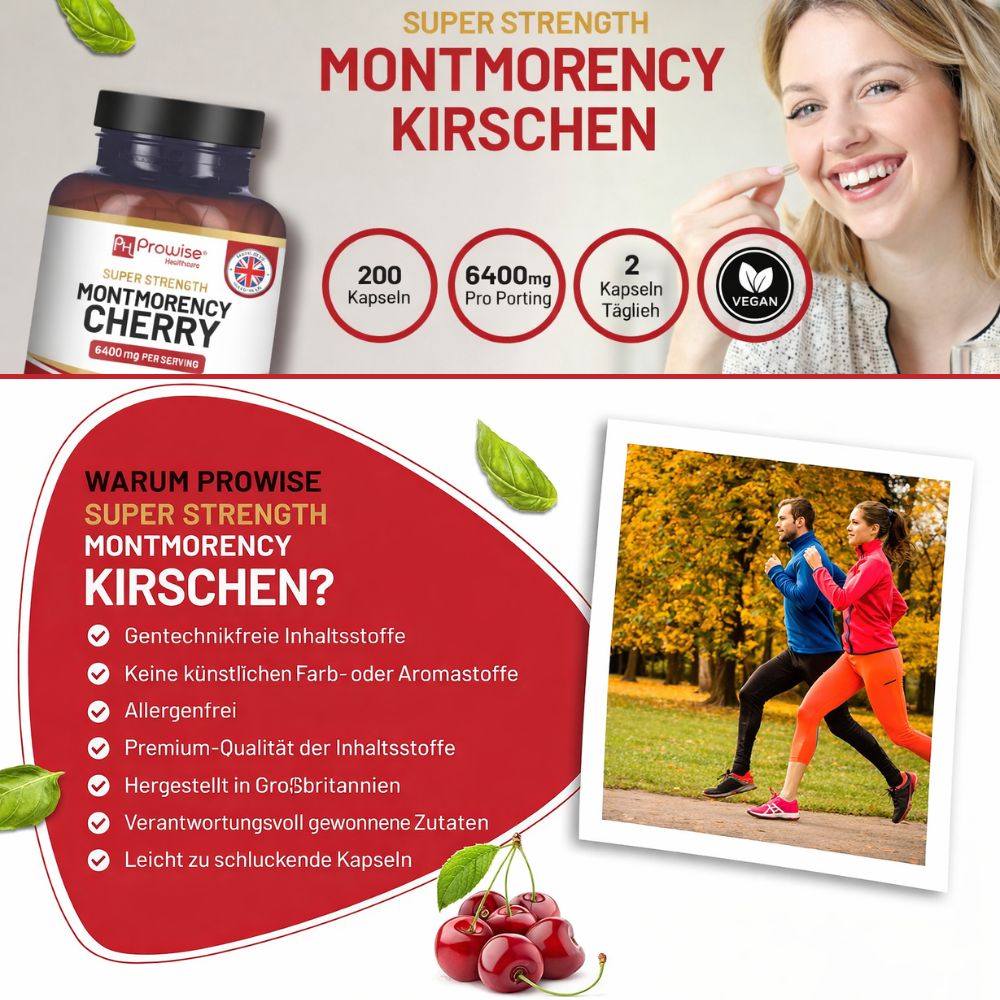 Prowise Healthcare Montmorency Cherry 6400 mg · 200 Kapseln – Bild 2