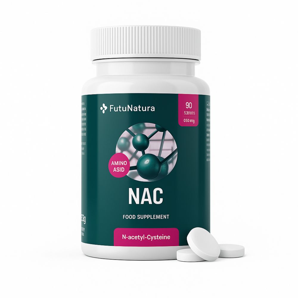SET : FutuNatura NAC 600 mg - 90 Tabletten + Haro Tablettenteiler