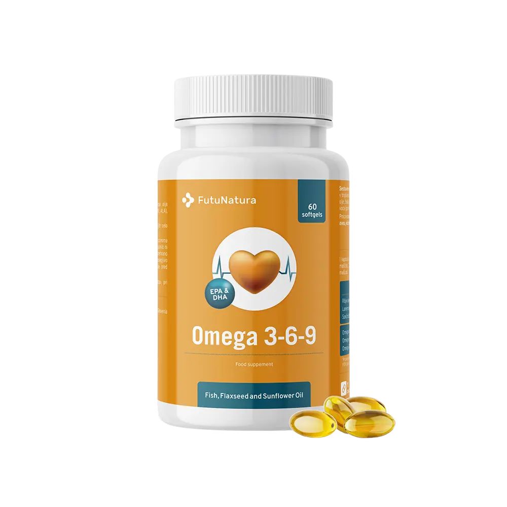 FutuNatura | Omega 3-6-9 - Herz und Cholesterin - 60 Weichkapseln