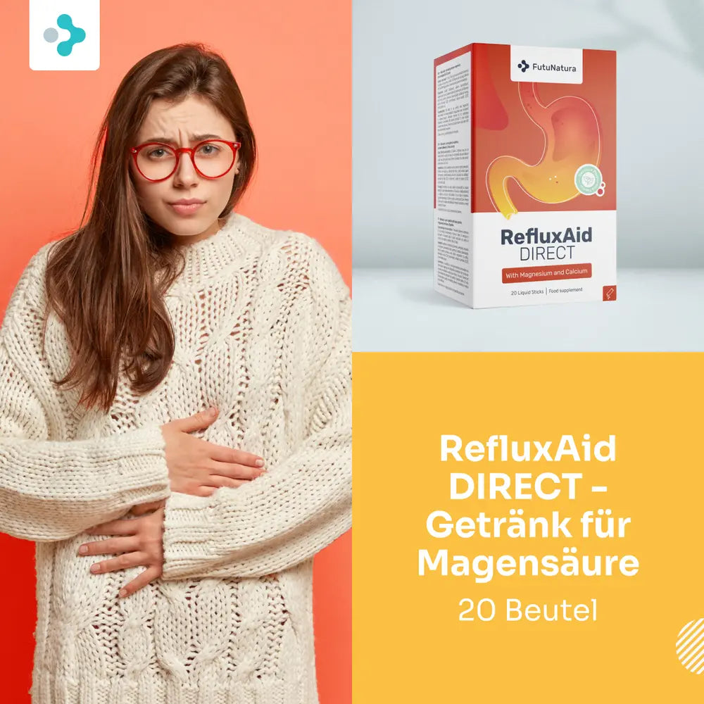 FutuNatura | RefluxAid DIRECT - Getränk für Magensäure - 20 Beutel