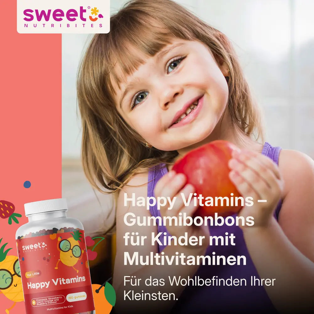 Sweet Nutribites | Happy Vitamins – Multivitaminen für Kinder - 150 Gummibonbons