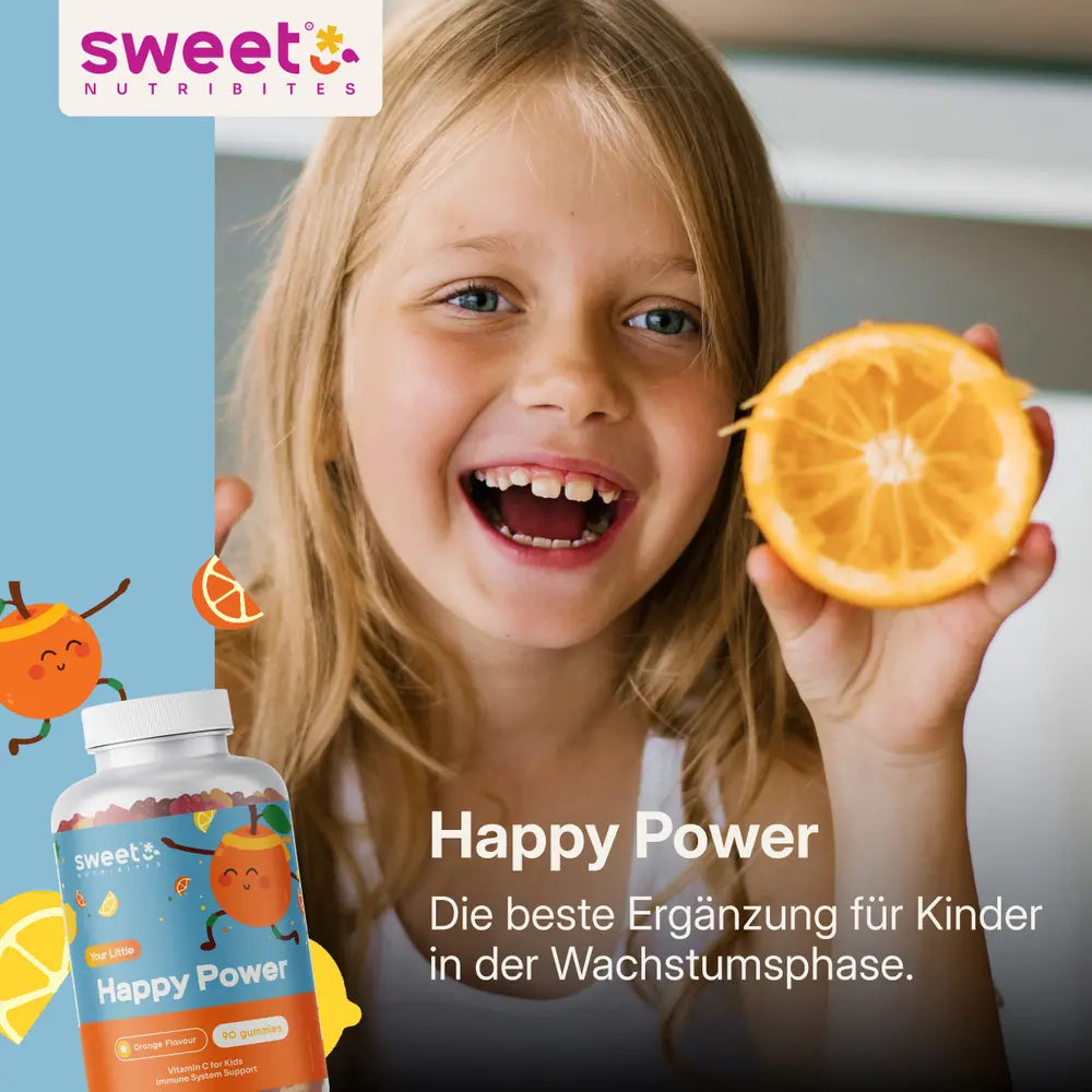 Sweet Nutribites | Happy Power Gummis für Kinder mit Vitamin C - 90 Gummibonbons