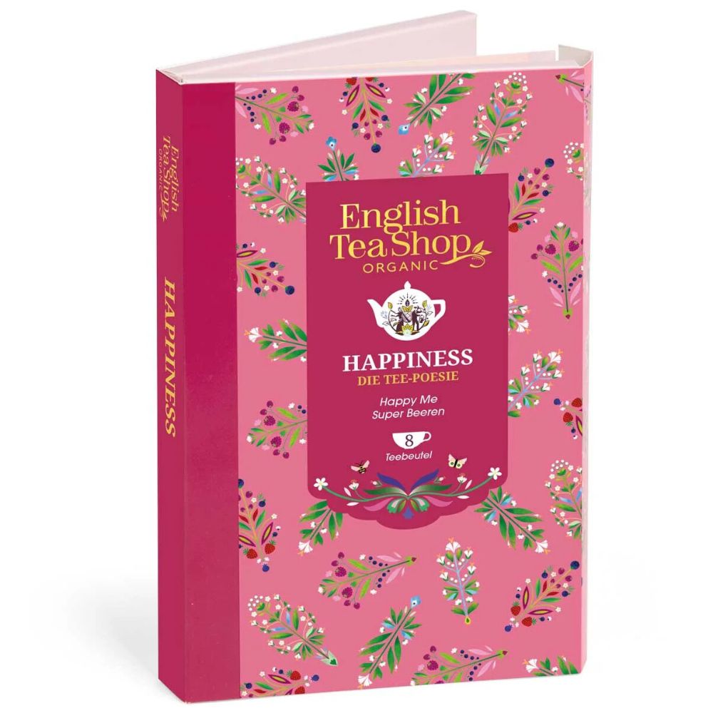 English Tea Shop | Tee Geschenk "Happiness" Tee-Poesie - 8 Teebeutel