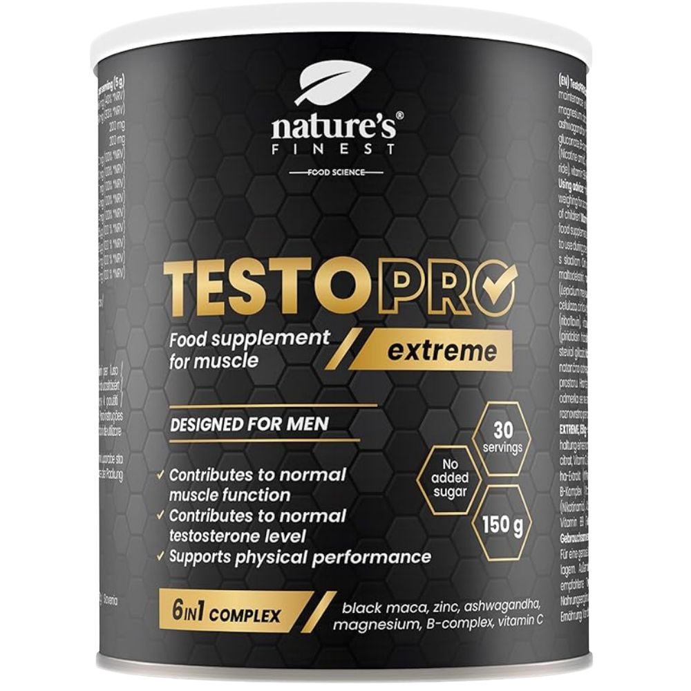 Nature's Finest I TestoPRO Extreme 6-in-1 Muskel- und Testosteron-Support-Komplex