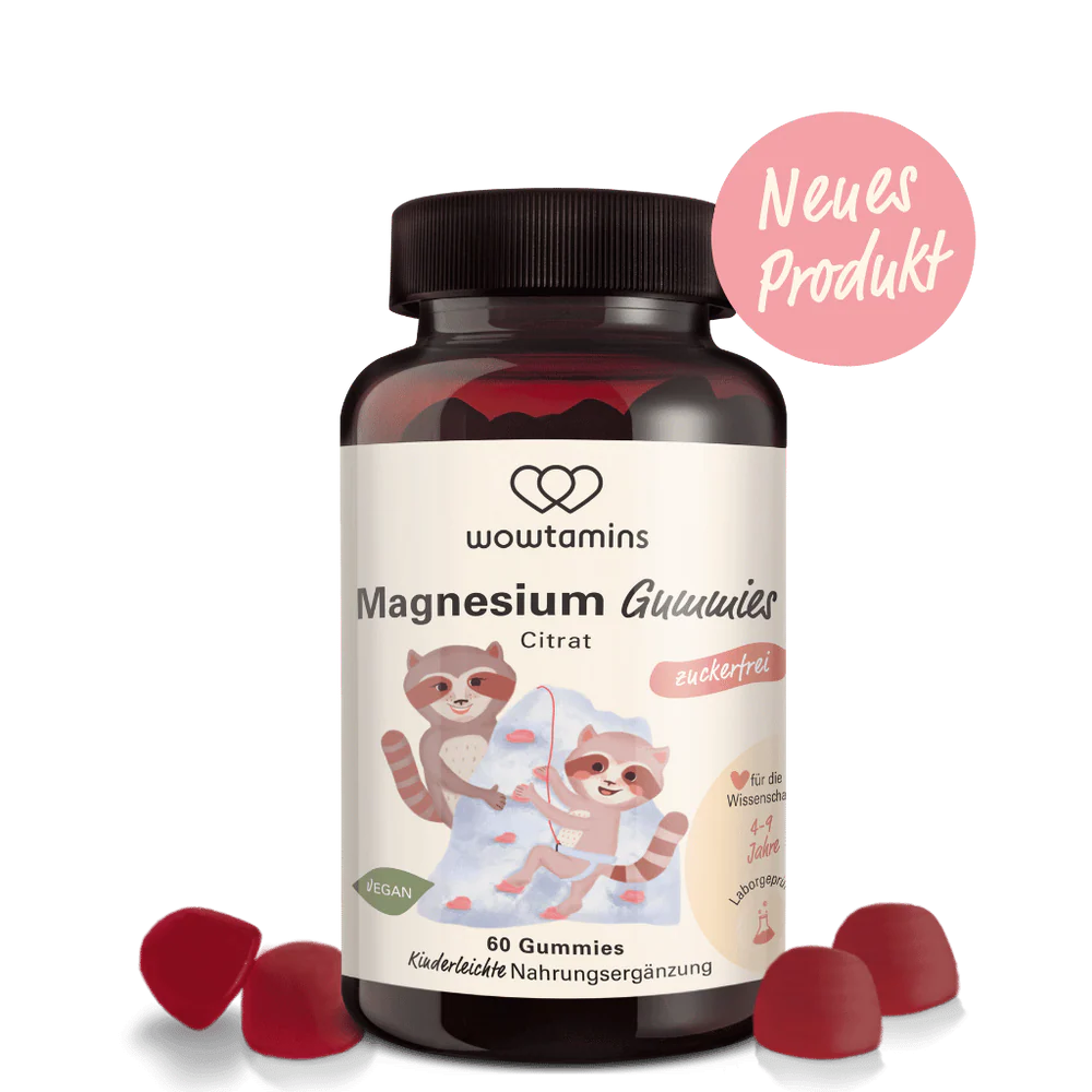 WOWTAMINS I Magnesium Gummies für Muskelfunktion & Energie - zuckerfrei
