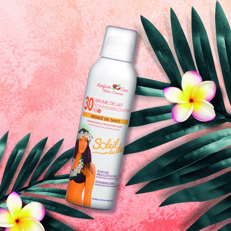 Soleil des Iles | Sonnenschutz-Milchspray mit Kokosduft - SPF30