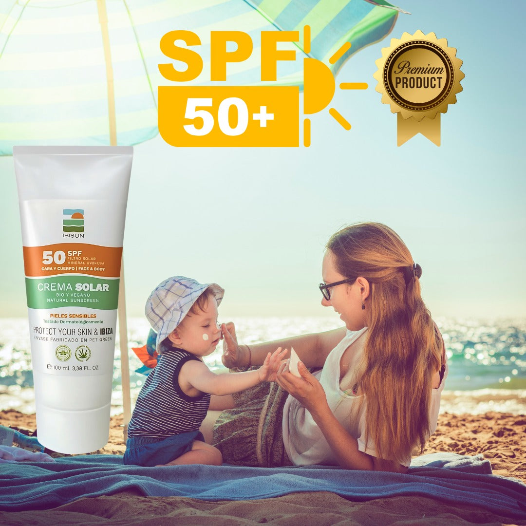 IBISUN | Natürlicher mineralischer Sonnenschutz - 50 LSF BIO VEGAN - 100ml
