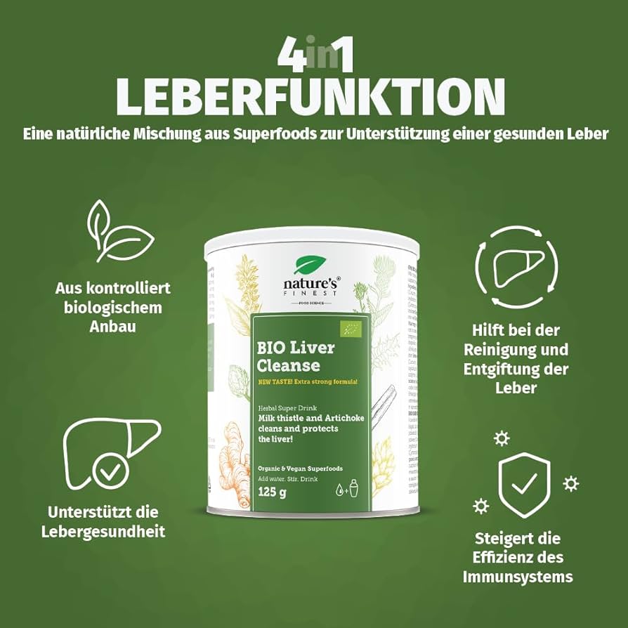 Nature's Finest I Bio Liver Cleanse I Leberreinigung mit Mariendistel und Artischocken