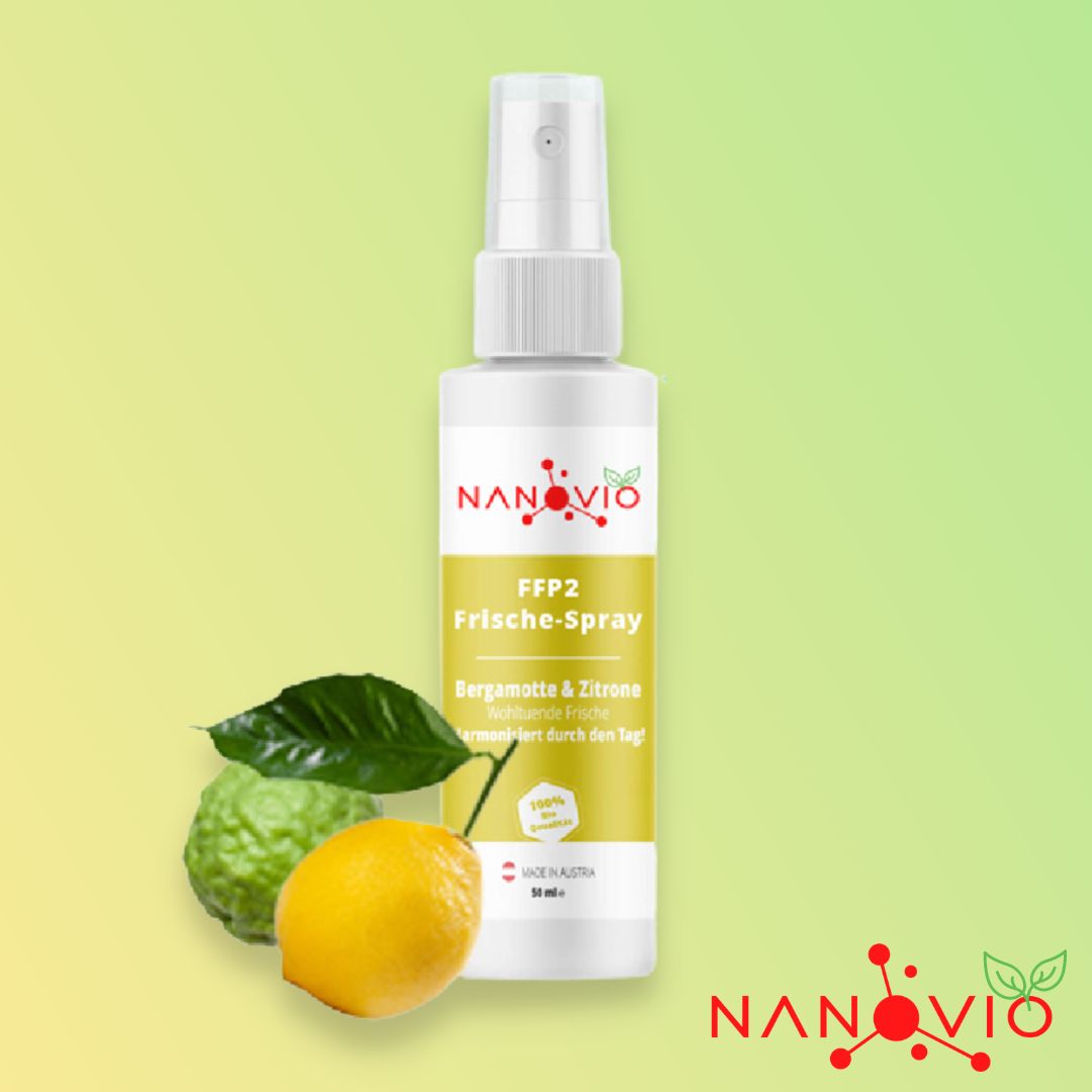 Nanovio | FFP2 Frische-Spray mit 5 natürliche Duftnoten - 50ml