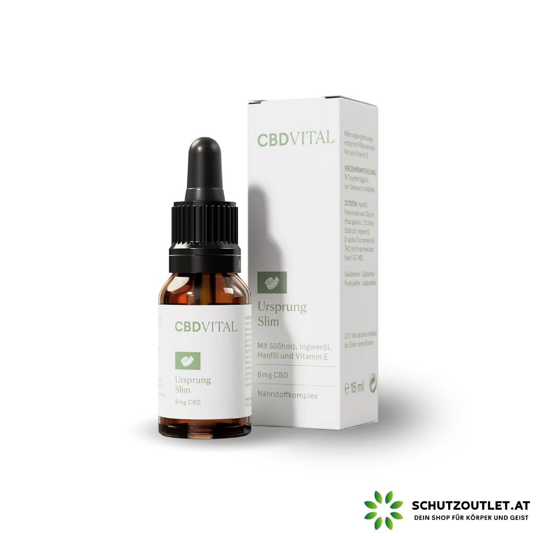 CBD Ursprung SLIM Tropfen I CBD Vital I Unterstützung beim Abnehmen