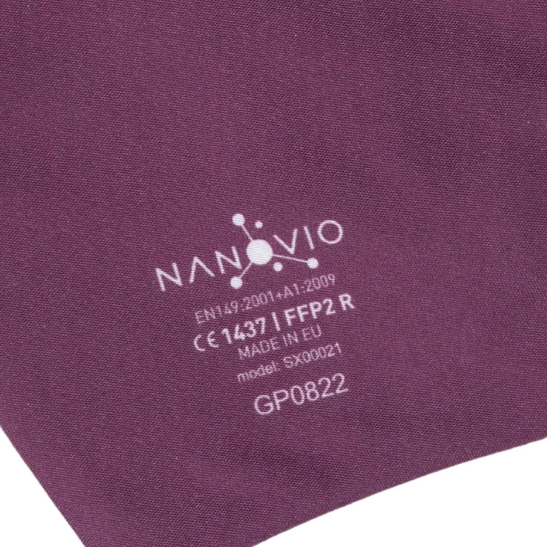 Nanovio FFP2 Maske wieder verwendbar I Purple I Nano Maske aus Europa