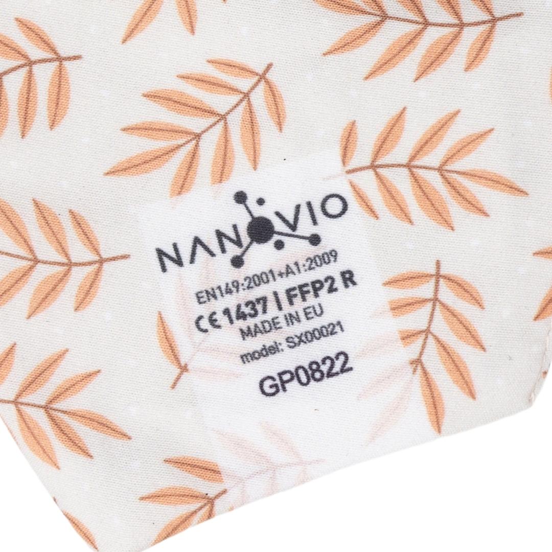 Nanovio FFP2 Maske wiederverwendbar I Golden Ash I Nano Maske aus Europa