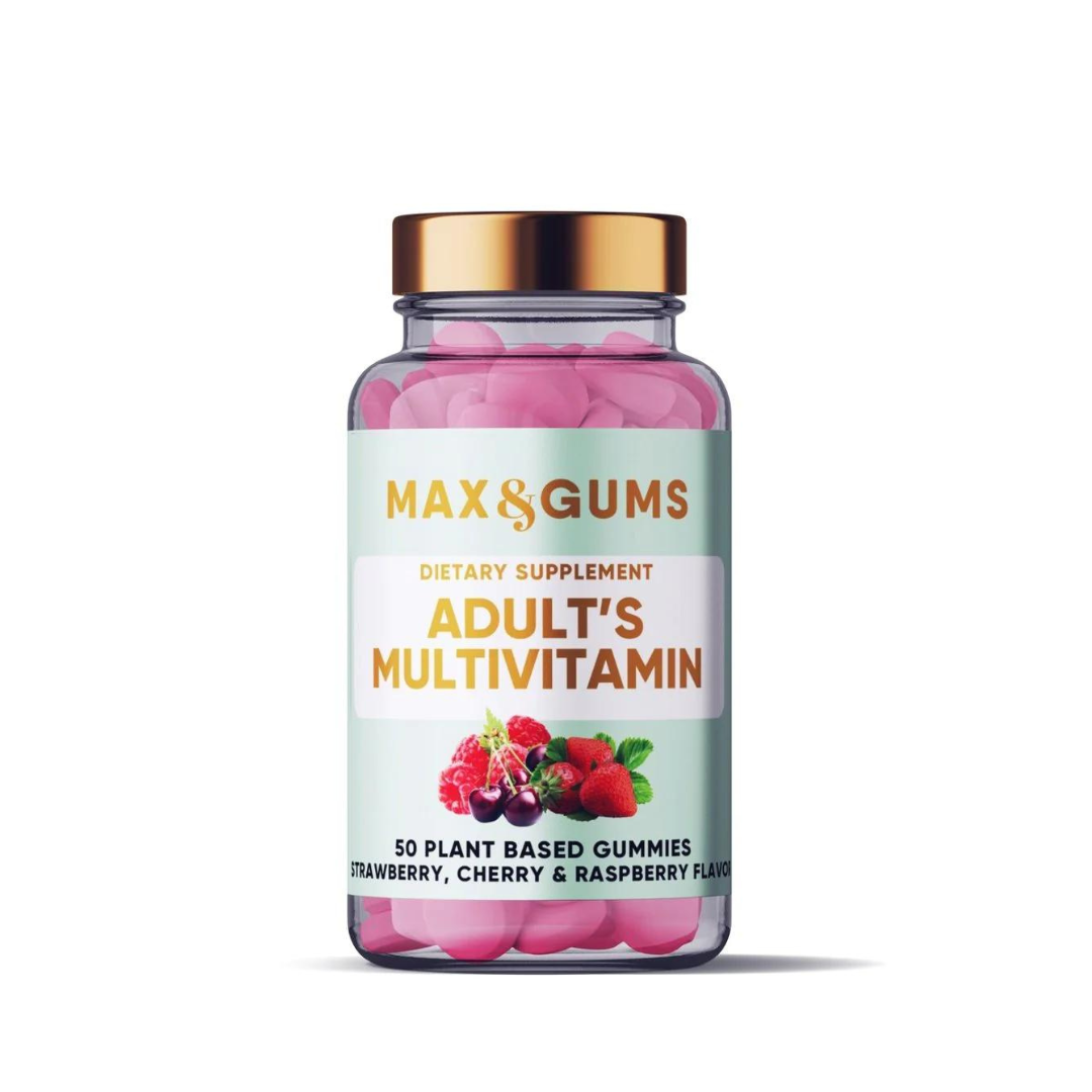 Multivitamin für Erwachsene I Max&Gums I Erdbeere - Himbeere - Kirsche