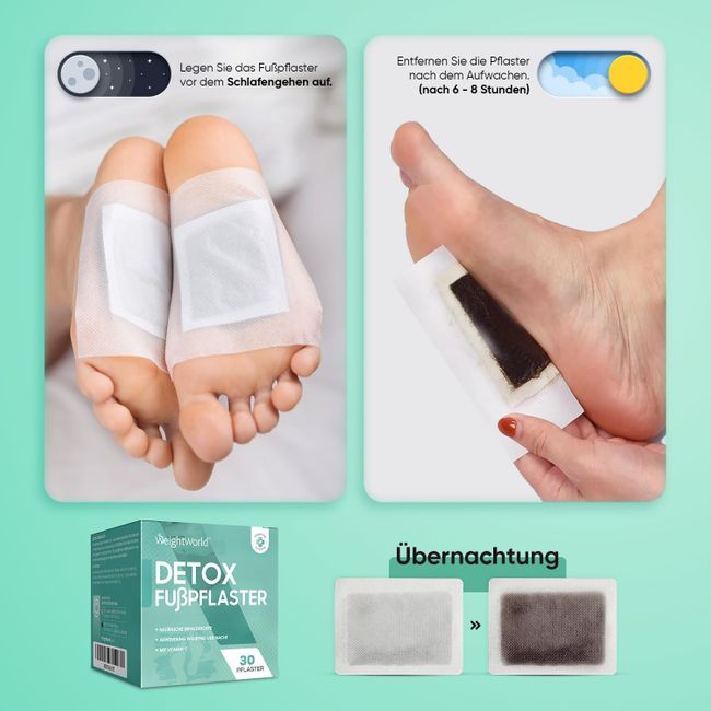 WeightWorld | Detox Fußpflaster – 30 Stück