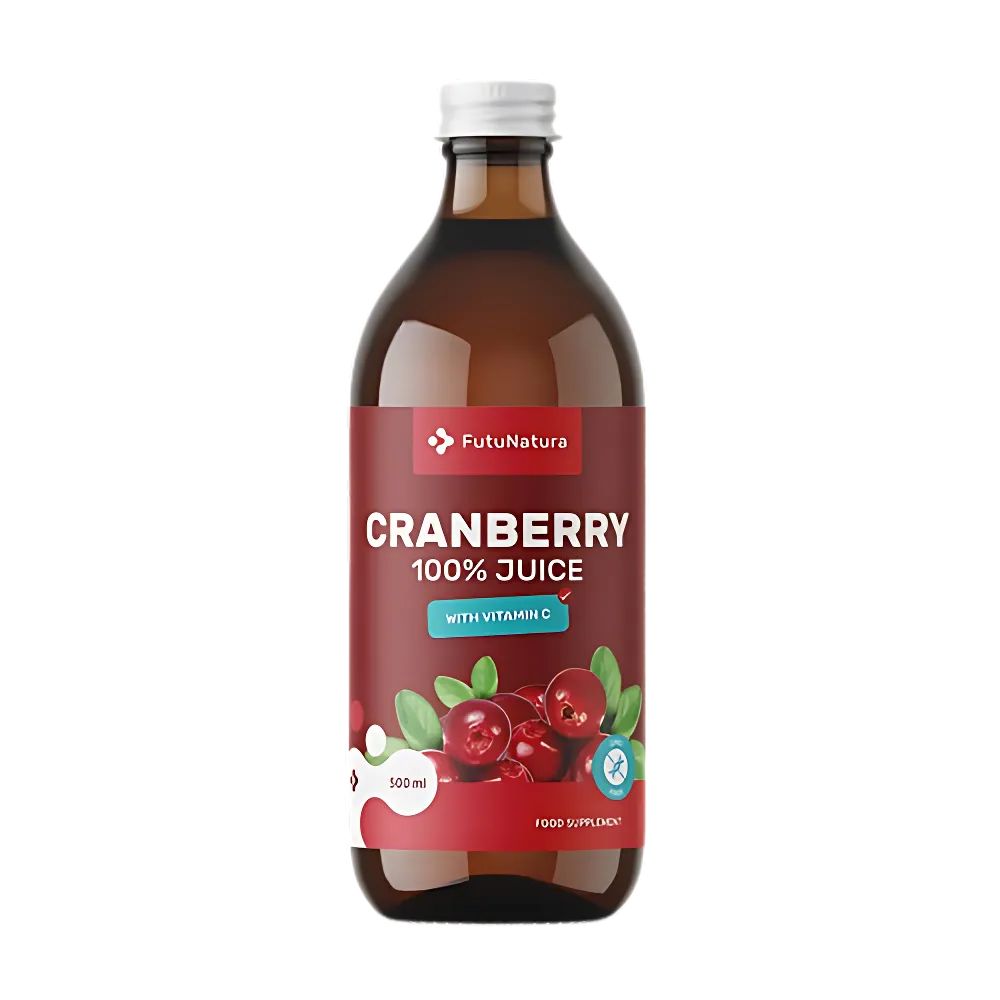 FutuNatura | 100 % Cranberrysaft für Blase und Harnwege - 500ml
