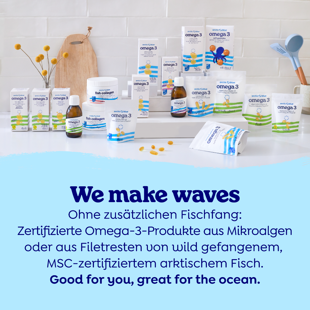 Arctic Blue | Omega3 DHA- und EPA-Fischöl - MSC (60 große Kapseln)