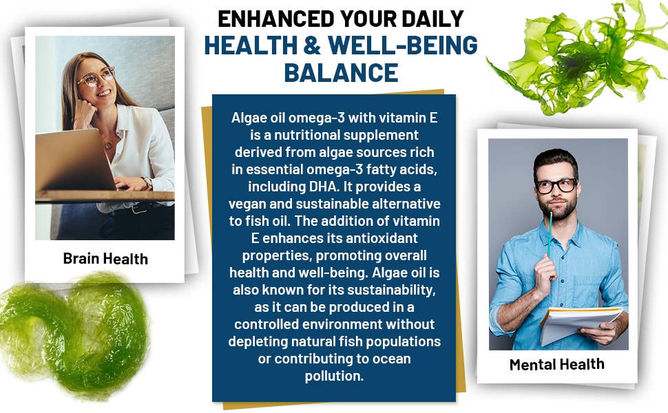 Prowise Healthcare | Vegan Omega-3 DHA aus Algenöl - 60 Weichkapseln