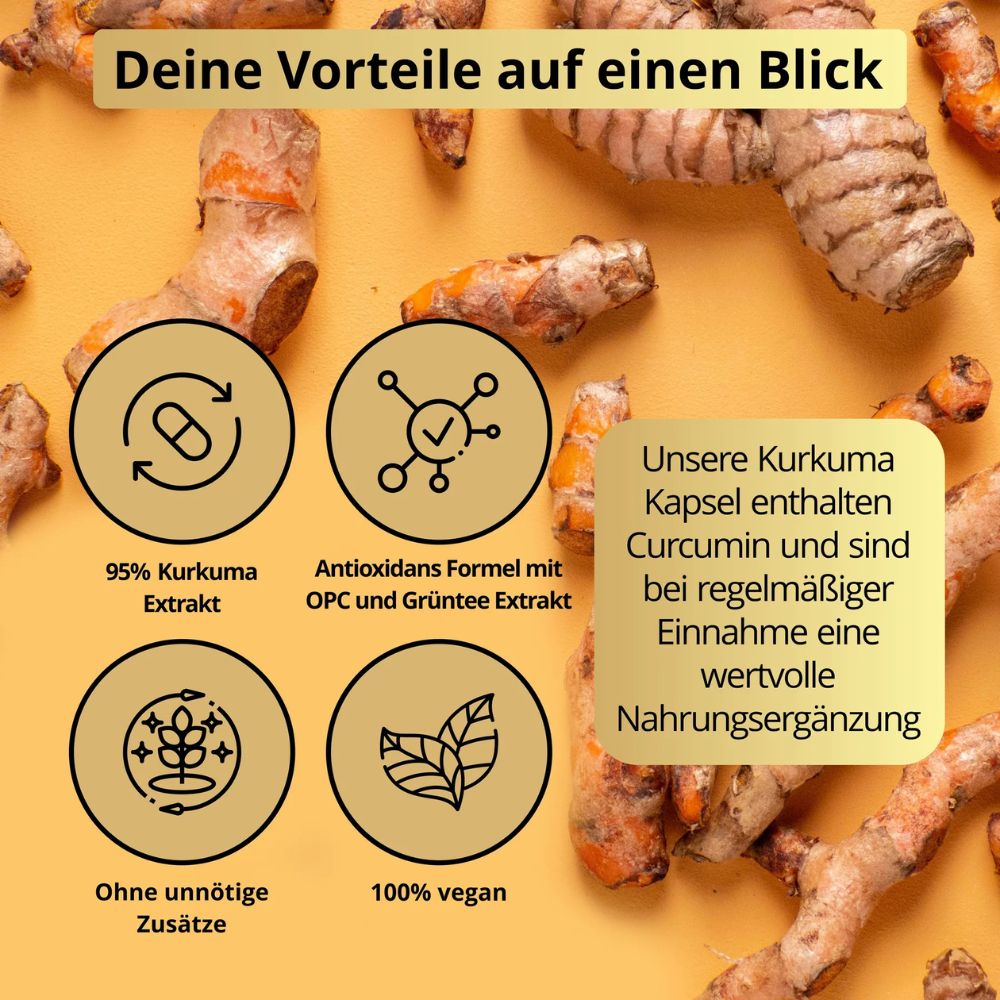 Naurum | 3 in 1 Kurkuma Komplex - 90 Kapseln