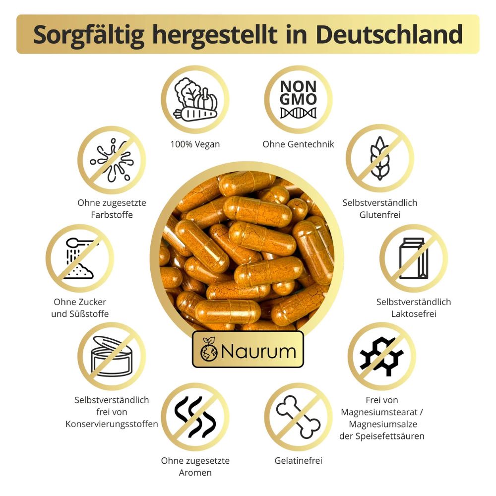 Naurum | 3 in 1 Kurkuma Komplex - 90 Kapseln