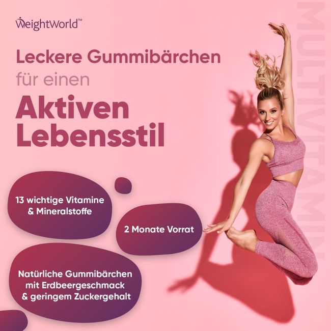WeightWorld | Multivitamin Gummibärchen - 120 Stück
