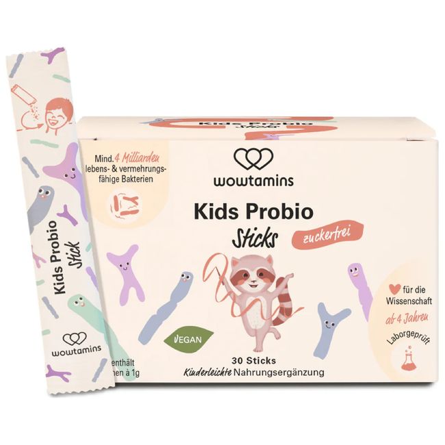 wowtamins Kids Probio Sticks - 30 zuckerfreie Sticks
