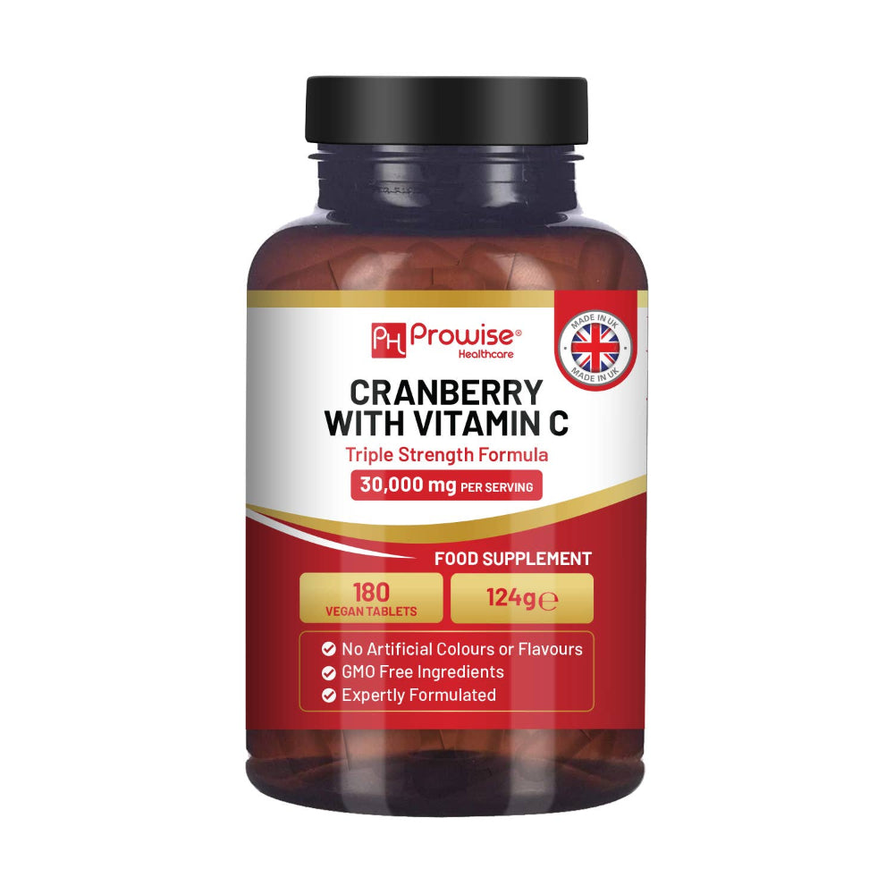 Prowise Healthcare | Cranberry mit Vitamin C 30.000 mg - 180 Tabletten