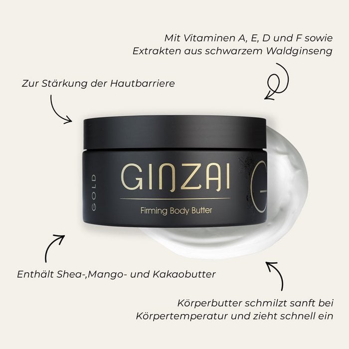 GINZAI I Straffende Körperbutter mit Ginseng I 300 ml