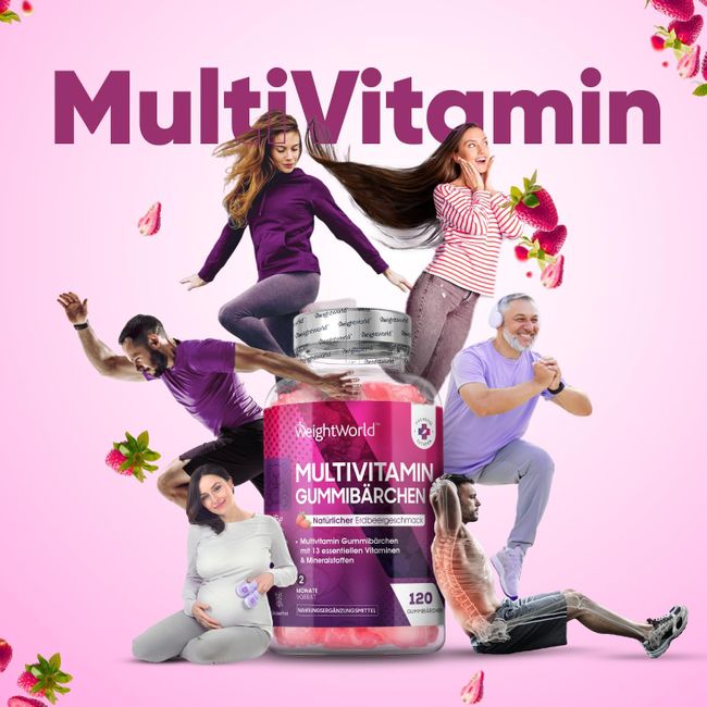 WeightWorld | Multivitamin Gummibärchen - 120 Stück