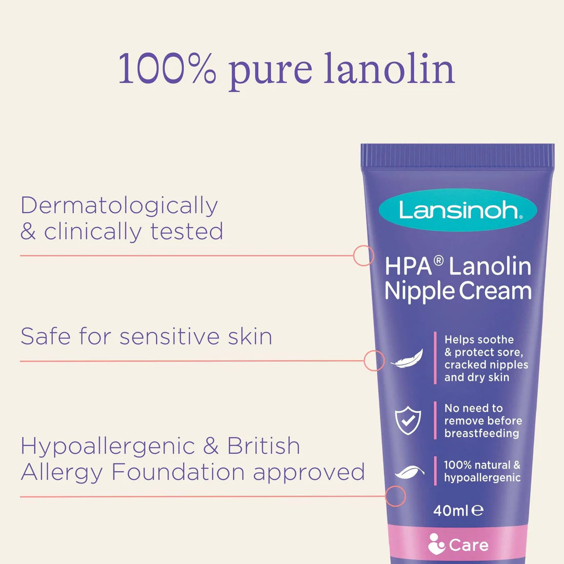 Lansinoh® | HPA® Lanolin Nipple Ointment - für die Pflege von Brustwarzen