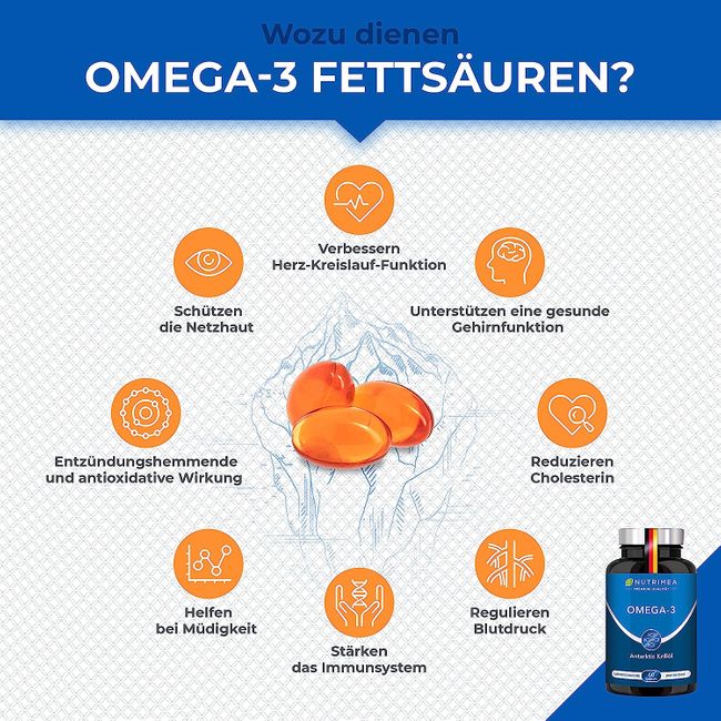Nutrimea Krillöl Kapseln - ANTARKTIS Omega 3