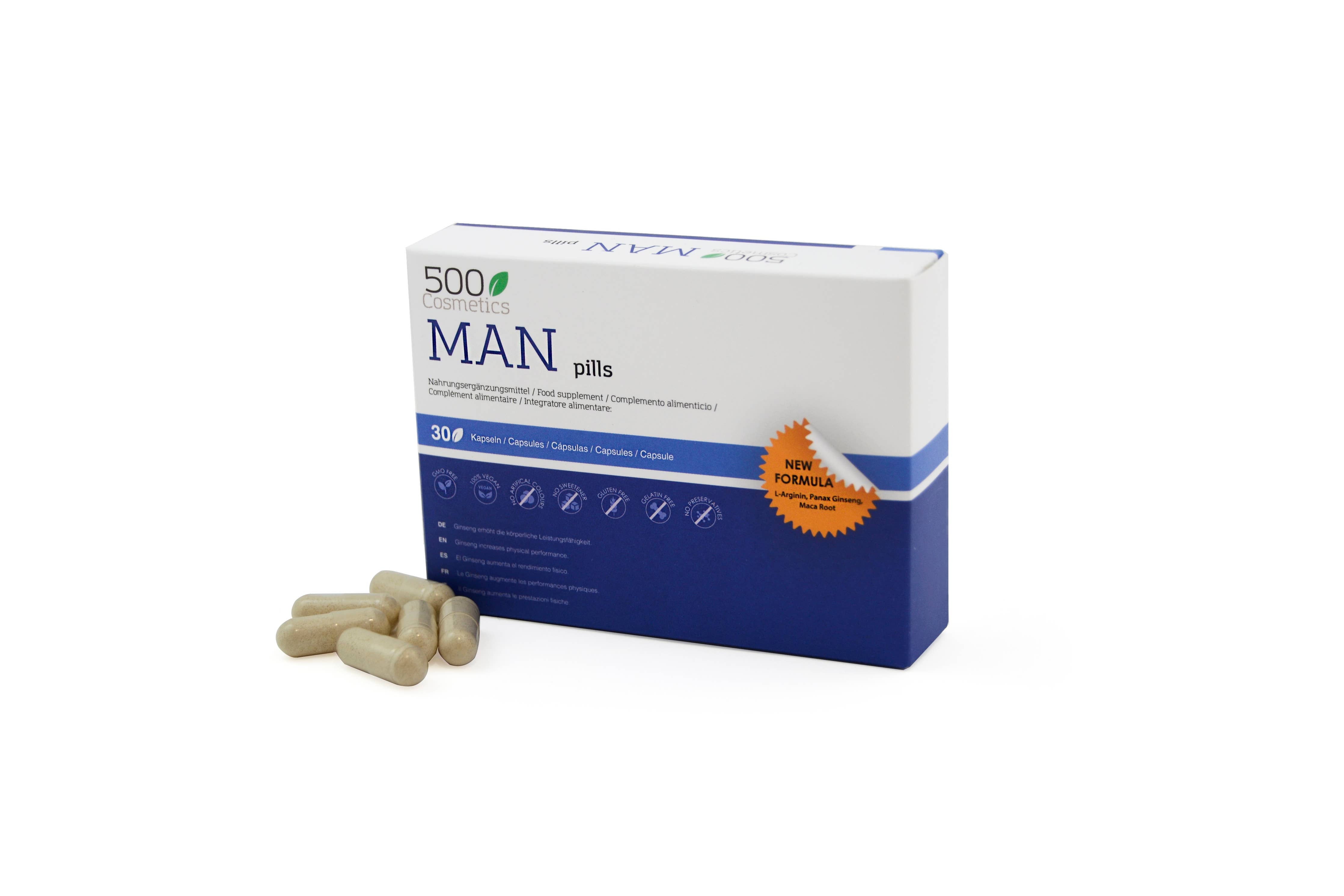 500Cosmetics | Man Pills zur Steigerung der Virilität