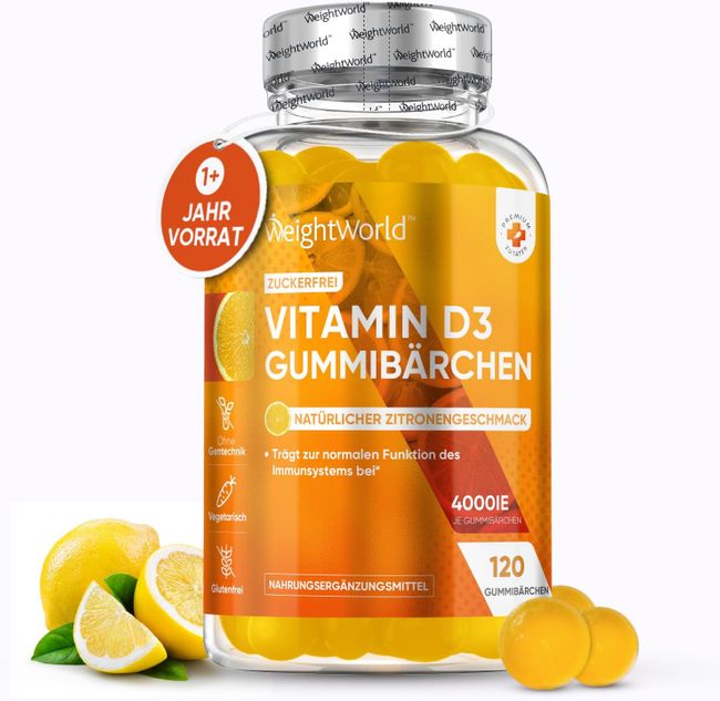 WeightWorld | Vitamin D3 4000 IE Gummibärchen