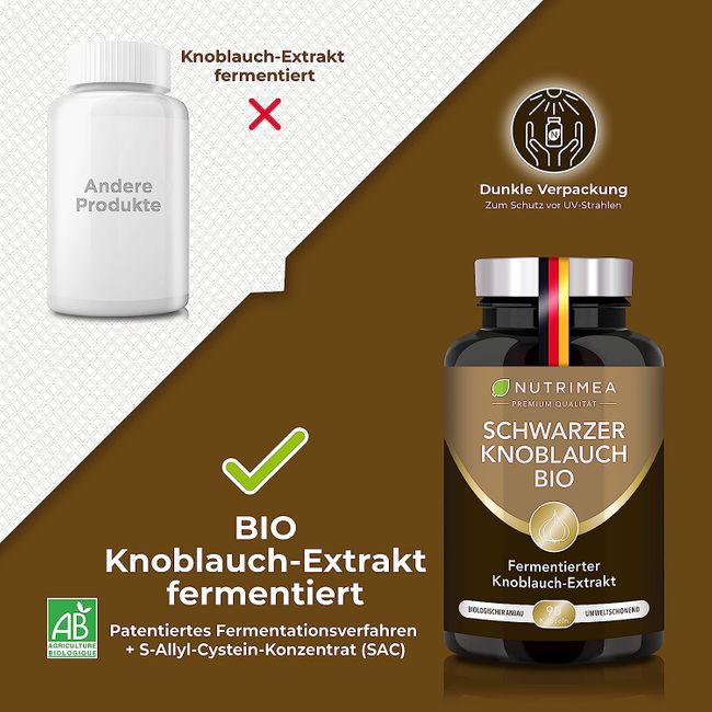 Nutrimea Schwarzer Knoblauch BIO | Knoblauchextrakt